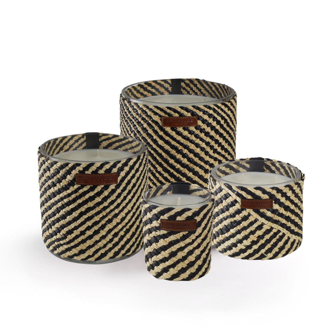 Raphia Cuir Azel Candle Medium
