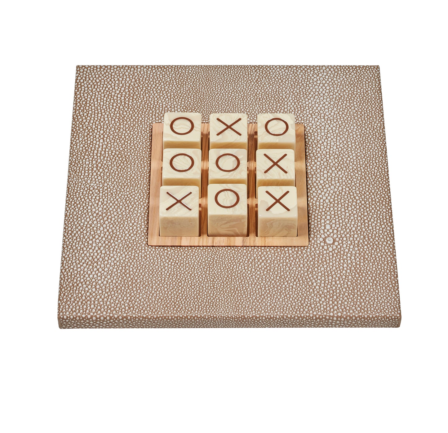 Leather-wrapped Tic Tac Toe
