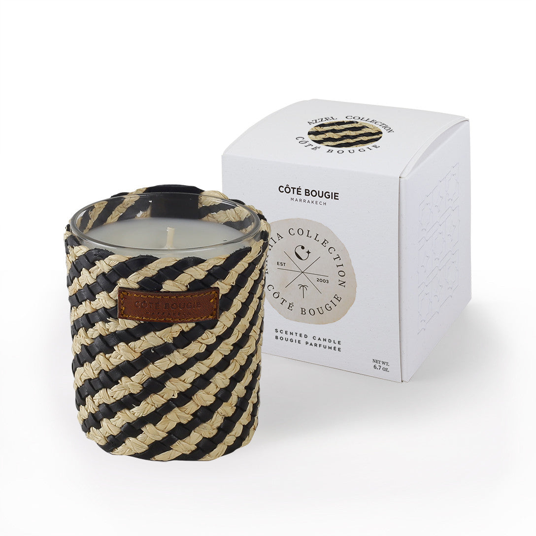 Raphia Cuir Obscur Candle Small